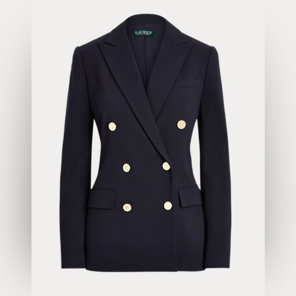 Lauren Ralph Lauren Wool Crepe Blazer - Picture 1 of 10